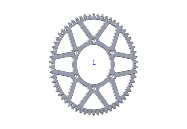 Couronne 62 dents chaine 520