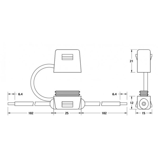 Porte fusible étanche - Fusible ATO 30A